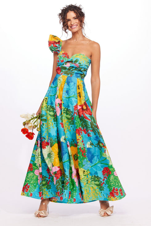 One-Shoulder Pleated Dress - Matisse